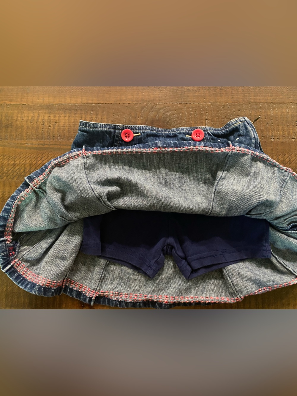 Girls Denim Skirt Duo, Size 6 - Picture 4 of 8